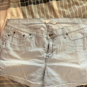 Pinstripe JCrew shorts